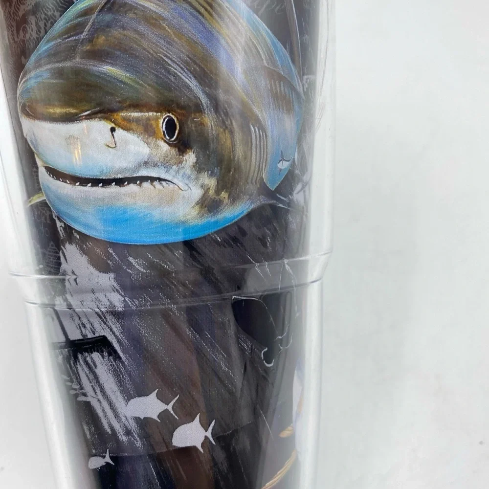 Tervis Guy Harvey Shark Pirate Map Ship 24oz Fish Grey St Philips